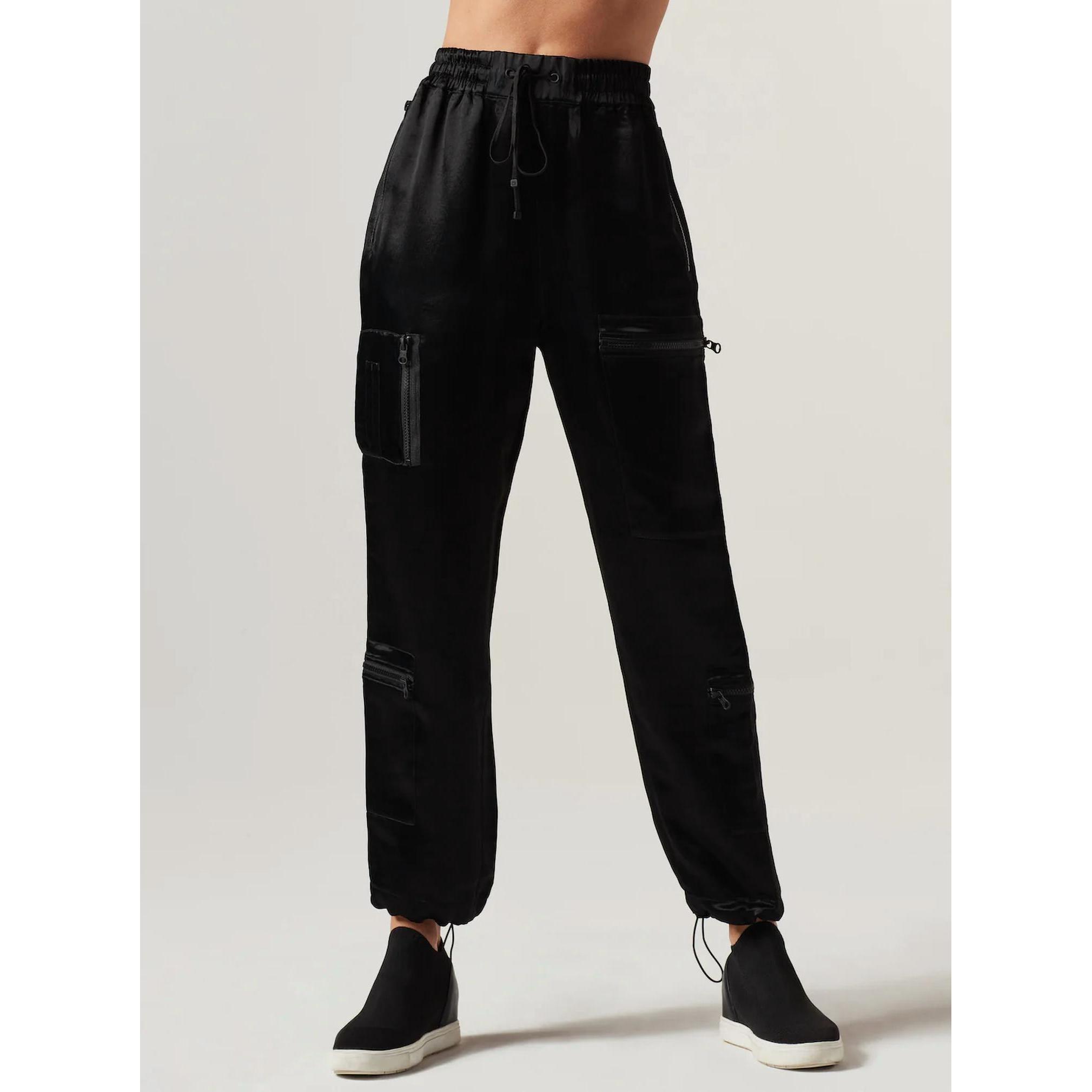 New Blanc Noir Silky Tactical Pant In Black